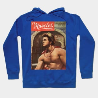 MUSCLES MAGAZINE - Vintage Physique Muscle Male Model Magazine Cover Hoodie